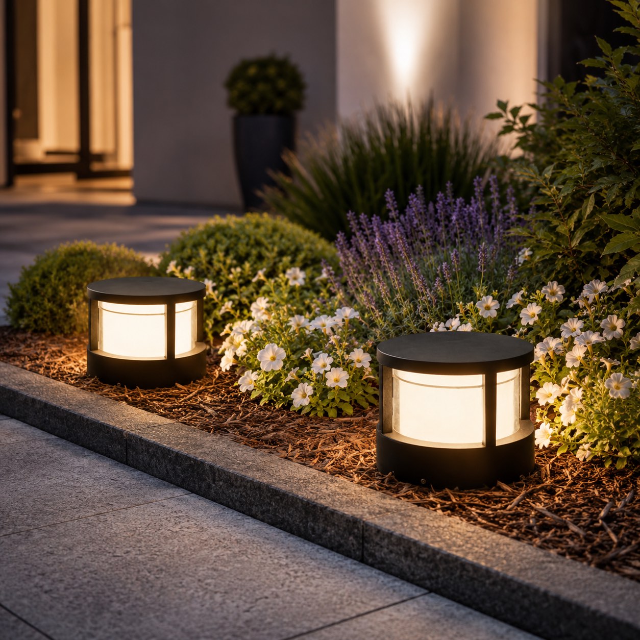 Modern Outdoor Wall Light Adjustable Aluminum Double-Layered Acrylic Shade LED 5W IP65 | ribuella