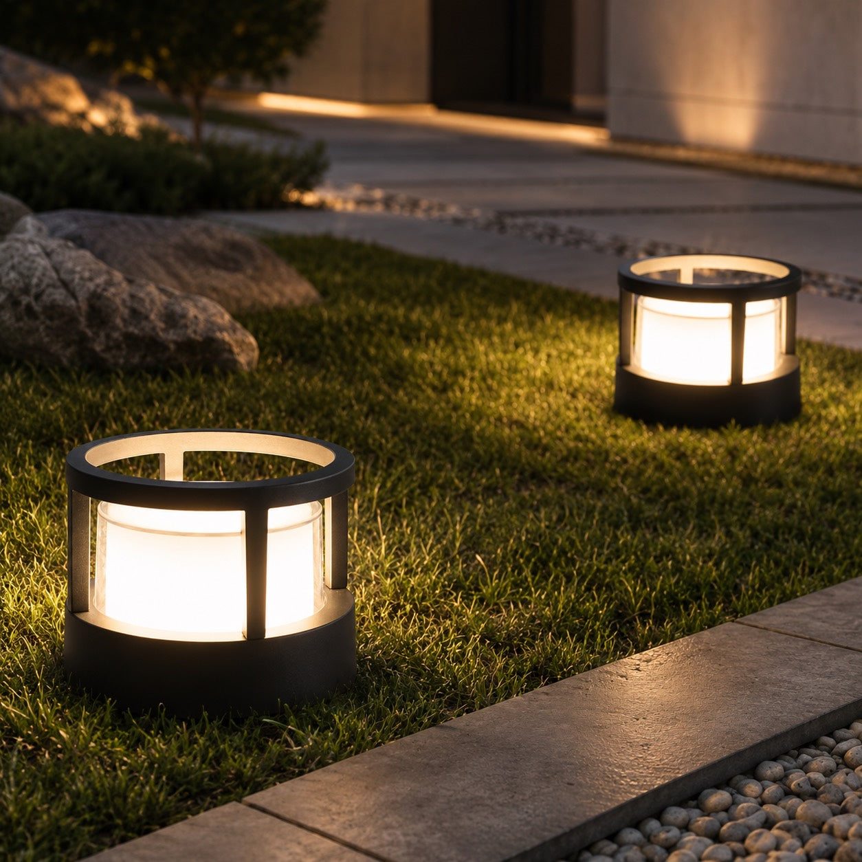 Modern Outdoor Wall Light Adjustable Aluminum Double-Layered Acrylic Shade LED 5W IP65 | ribuella
