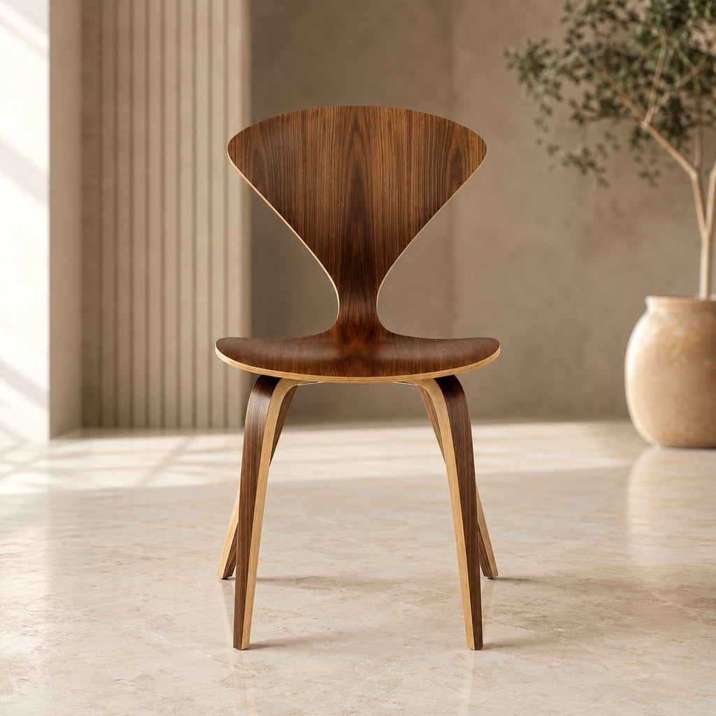 Modern Black Dining Chairs Set of 4 with Ergonomic Bentwood Butterfly Backrest for Dining Rooms | ribuella