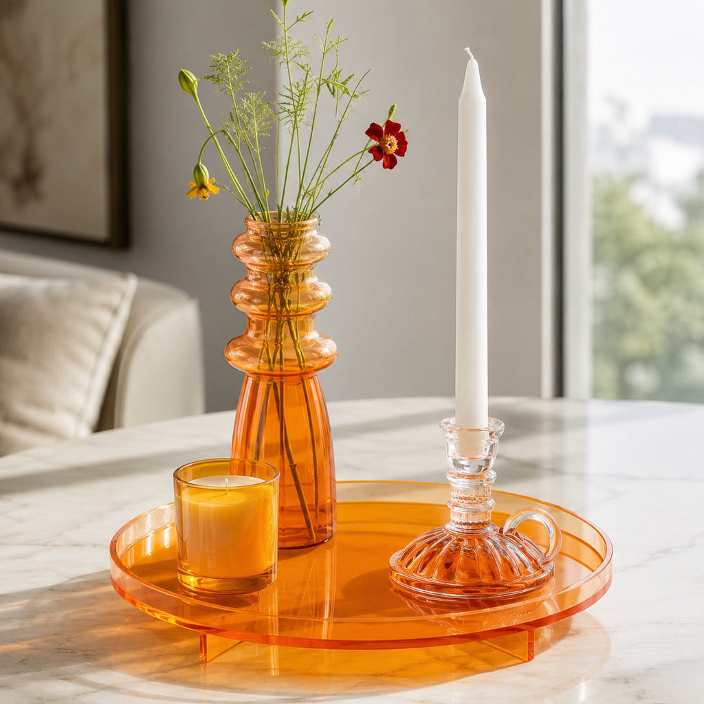 Modern Retro Serving Tray Multi-functional Design Food-safe Durable Acrylic | ribuella