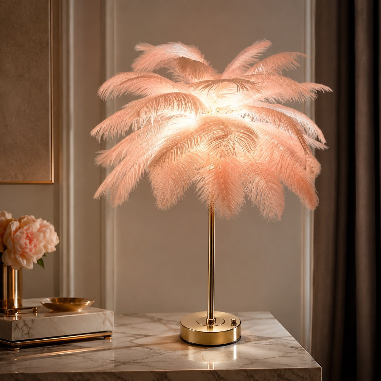 Nordisk stil bordlampe, USB-drevet LED-lys med justerbar farvetemperatur og jernfod | ribuella