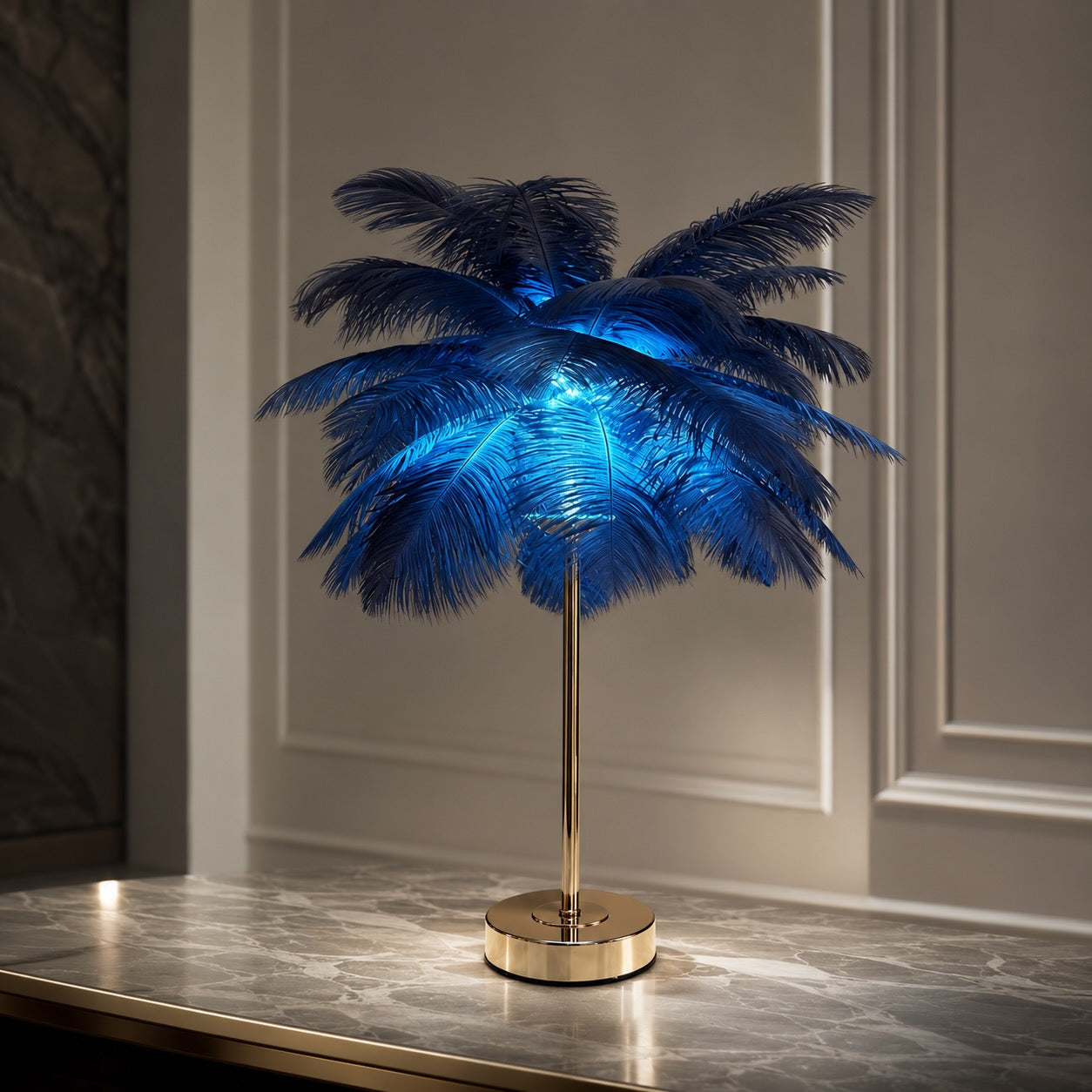 Nordisk stil bordlampe, USB-drevet LED-lys med justerbar farvetemperatur og jernfod | ribuella