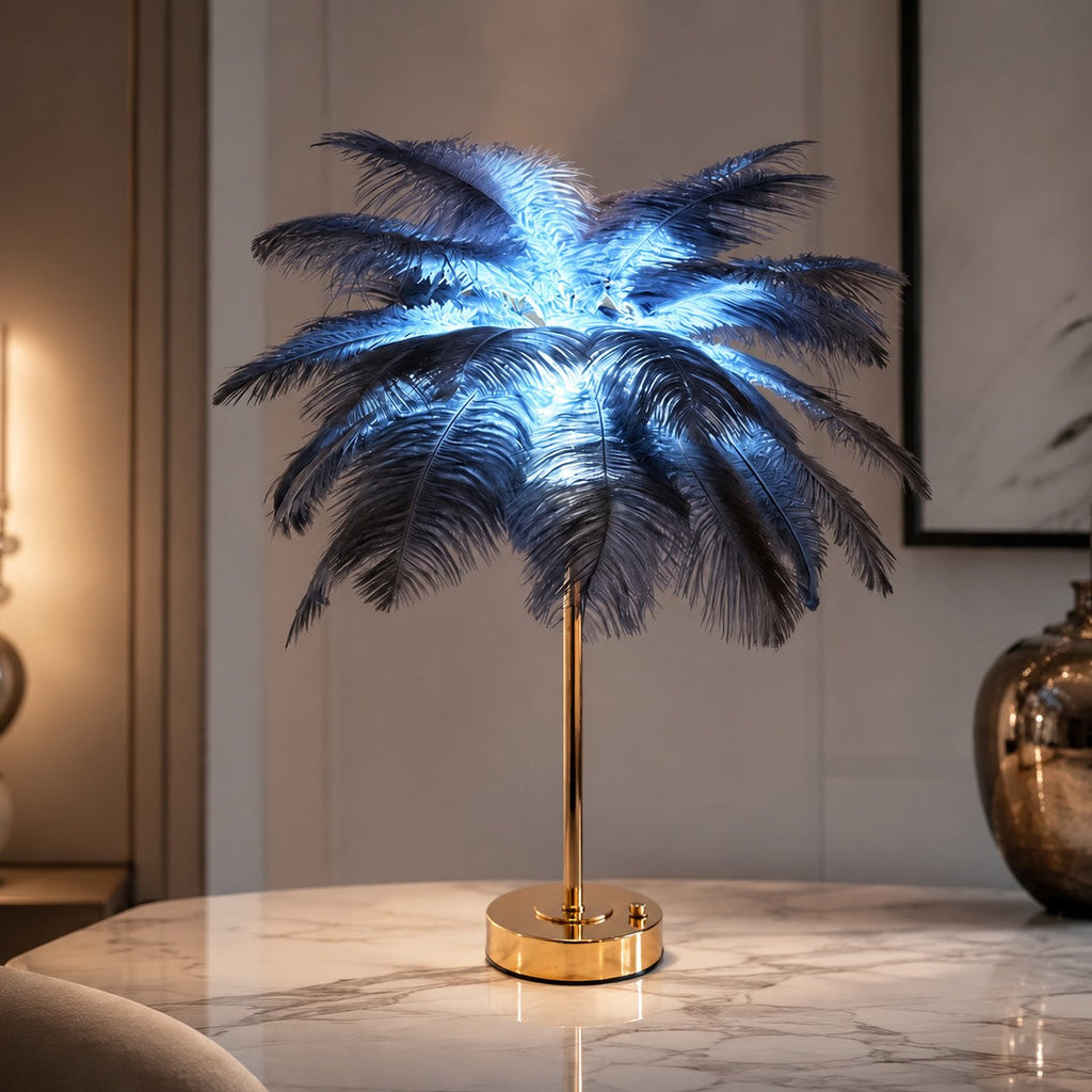 Nordisk stil bordlampe, USB-drevet LED-lys med justerbar farvetemperatur og jernfod | ribuella