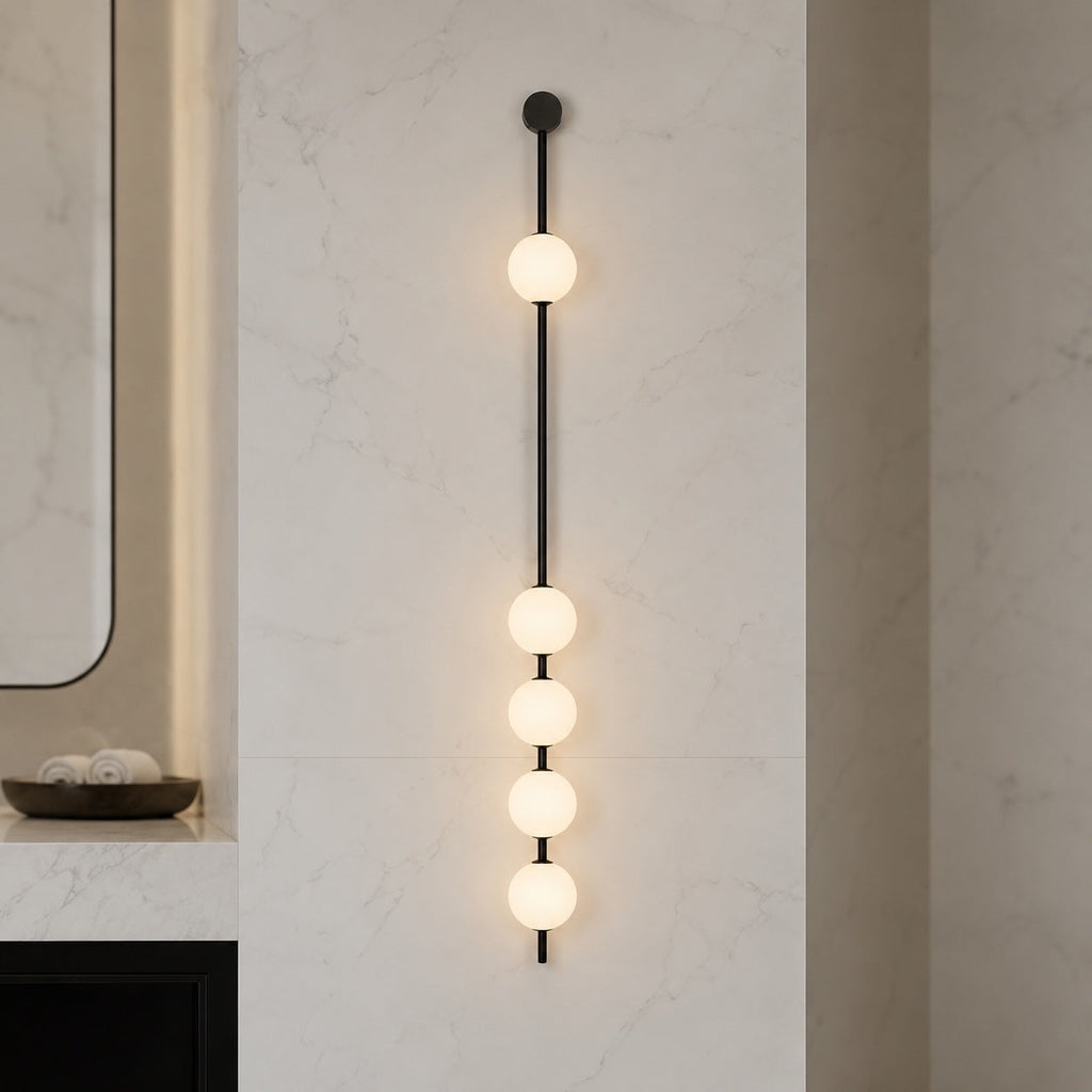 Applique murale moderne réglable en verre avec éclairage LED à trois lumières pour la décoration intérieure | ribuella