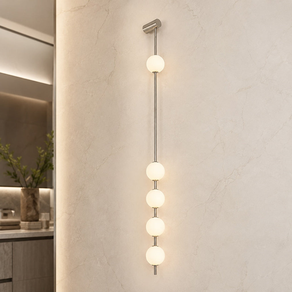 Applique murale moderne réglable en verre avec éclairage LED à trois lumières pour la décoration intérieure | ribuella