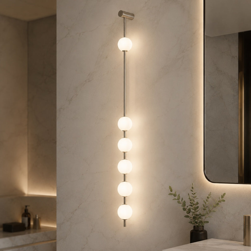 Applique murale moderne réglable en verre avec éclairage LED à trois lumières pour la décoration intérieure | ribuella