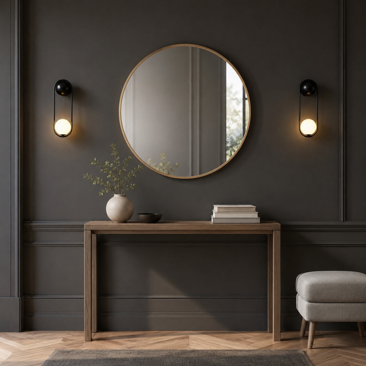 Modern Wall Light Sconce Wall Mounted Brass and Glass LED Fixture with G9 Base | ribuella