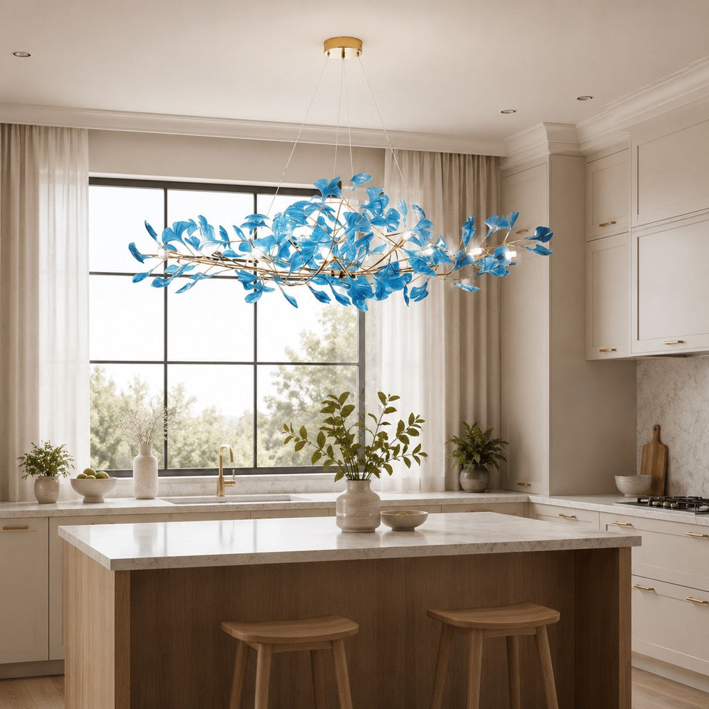 Modern Chandelier Hanging Light Fixture Acrylic with LED Illumination for Indoor Spaces | ribuella