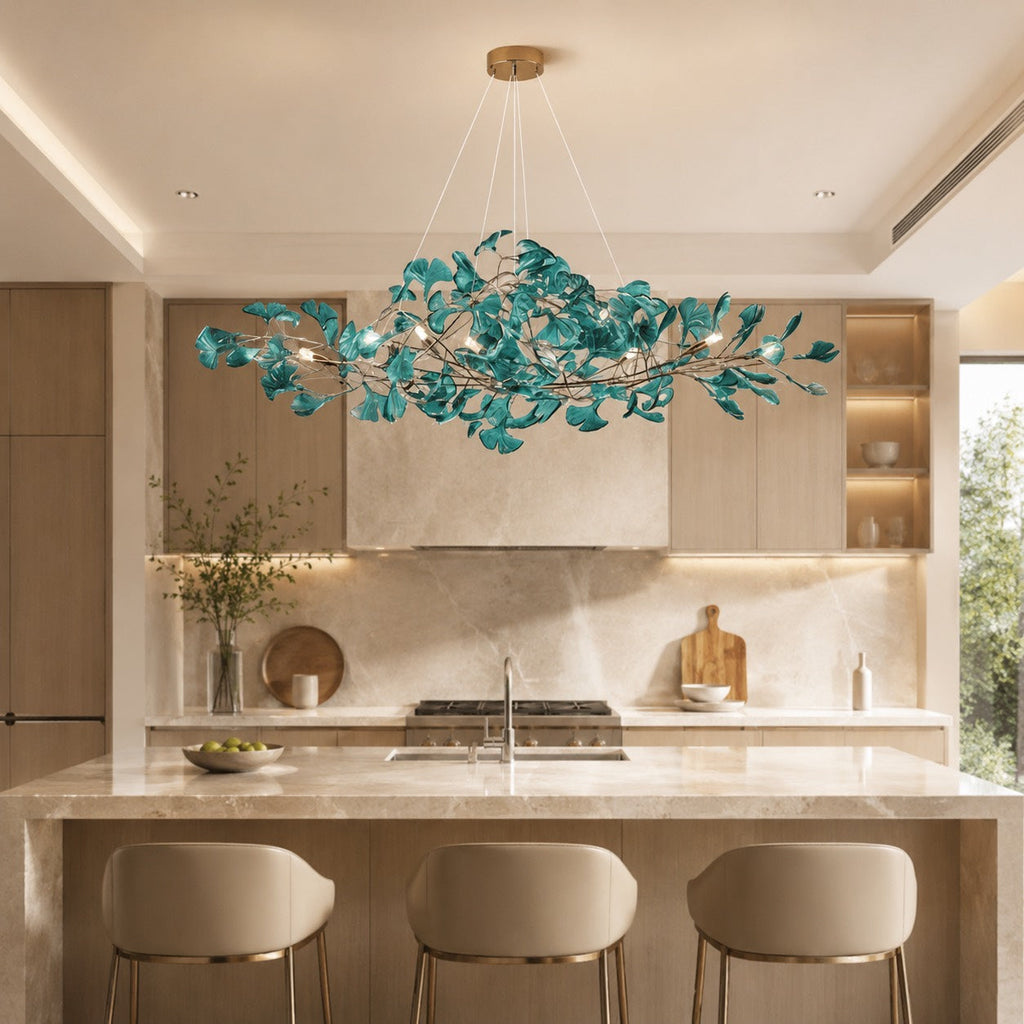 Modern Chandelier Hanging Light Fixture Acrylic with LED Illumination for Indoor Spaces | ribuella
