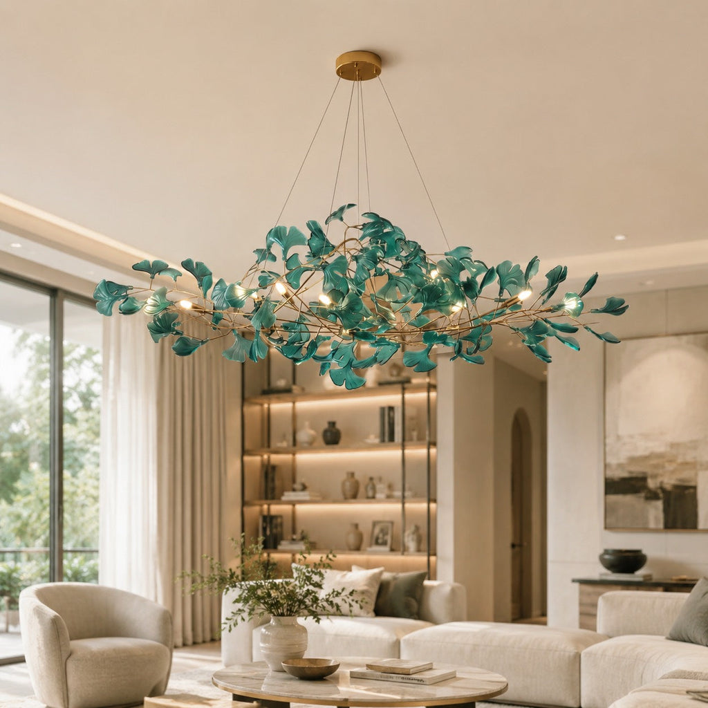 Modern Chandelier Hanging Light Fixture Acrylic with LED Illumination for Indoor Spaces | ribuella