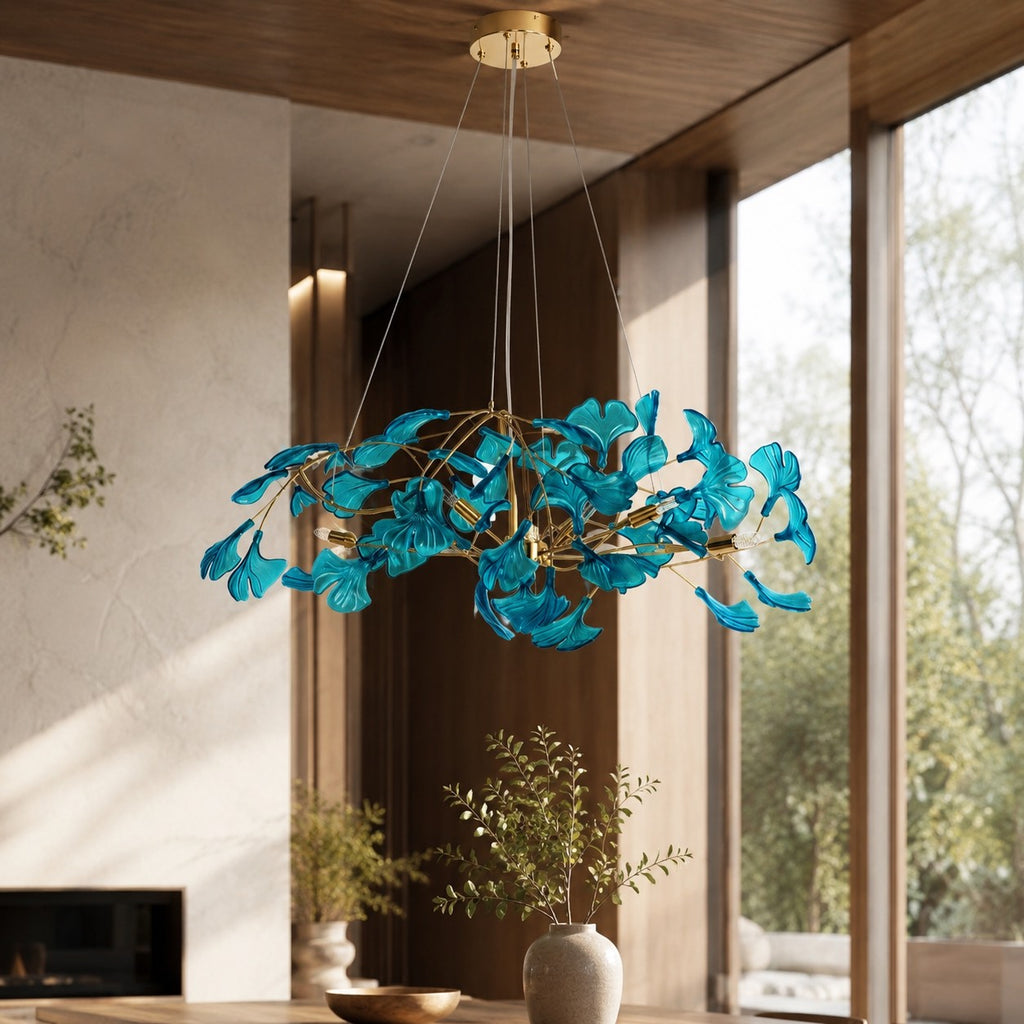 Modern Chandelier Hanging Light Fixture Acrylic with LED Illumination for Indoor Spaces | ribuella