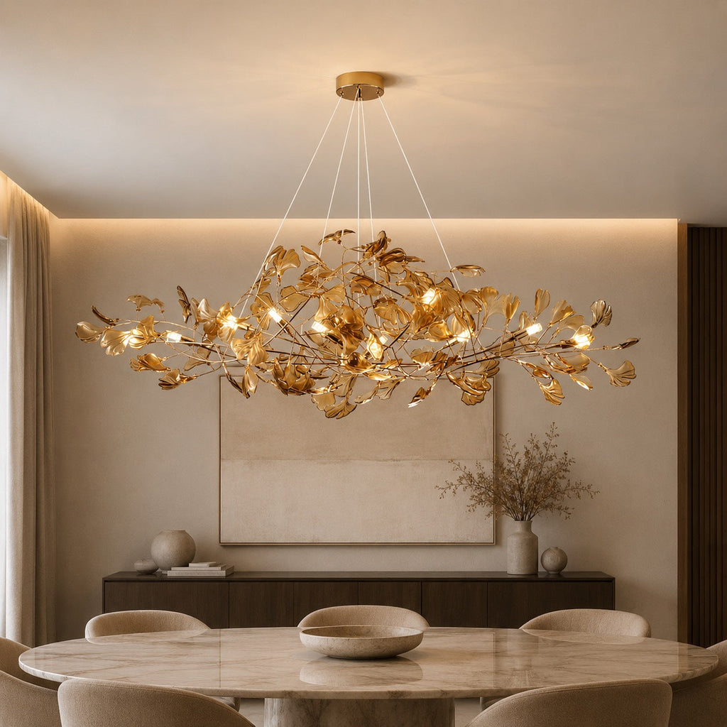 Modern Chandelier Hanging Light Fixture Acrylic with LED Illumination for Indoor Spaces | ribuella