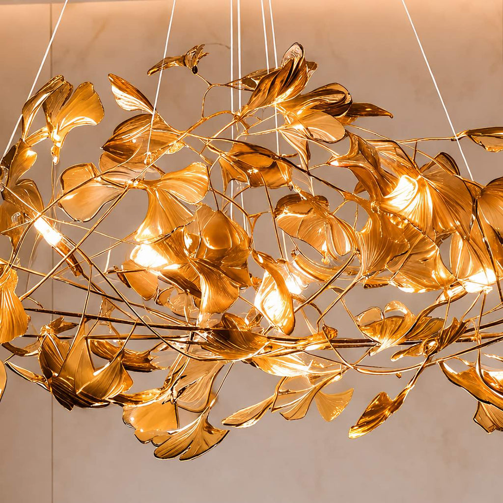 Modern Chandelier Hanging Light Fixture Acrylic with LED Illumination for Indoor Spaces | ribuella