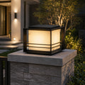 Modern Solar Garden Lights Outdoor Stainless Steel Pillar Light with Tri-Color LED and IP65 Waterproof Rating | ribuella