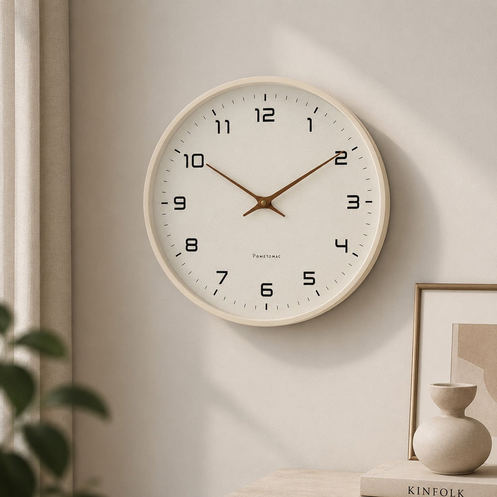 Moderne Wanduhr zur Wandmontage, leises Quarzwerk, einfache Installation | ribuella