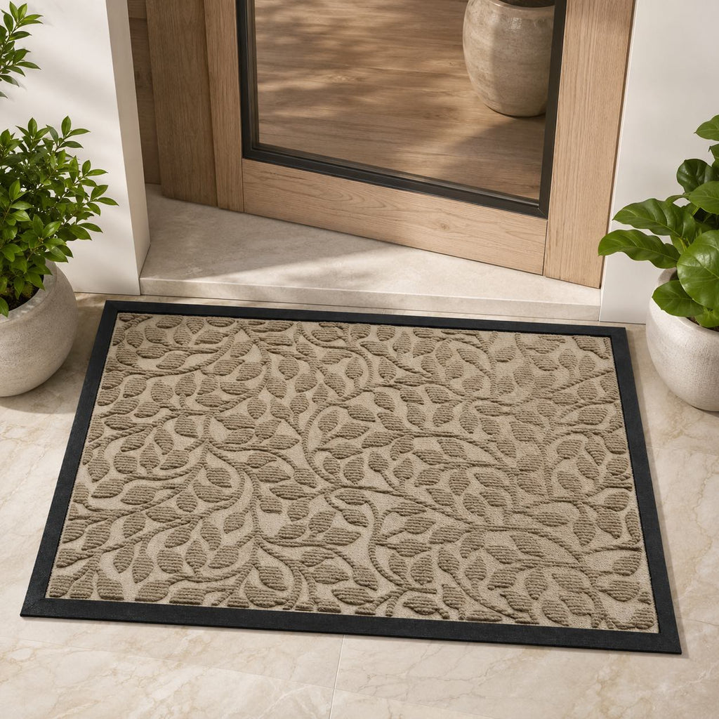 Elegant Modern Door Mat Non-Slip Rectangle Rug Heavy-Duty Polyester for Indoor Outdoor Use | ribuella