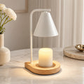 Modern Candle Warmer Lamp Table Light with Adjustable Height and Elegant Glass Design for Cozy Ambient Glow | ribuella