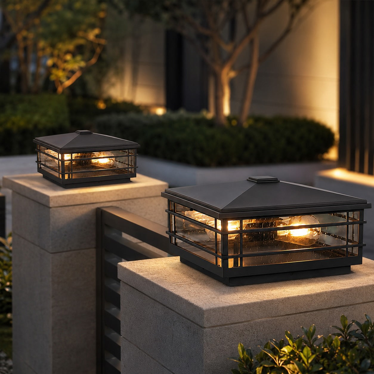 Modern Outdoor Wall Light Wall Mounted Aluminum Alloy with Transparent Glass Shade IP54 | ribuella