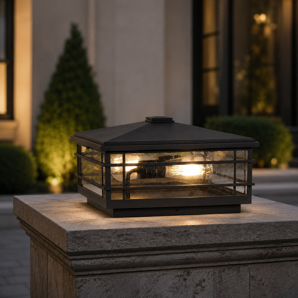 Modern Outdoor Wall Light Wall Mounted Aluminum Alloy with Transparent Glass Shade IP54 | ribuella