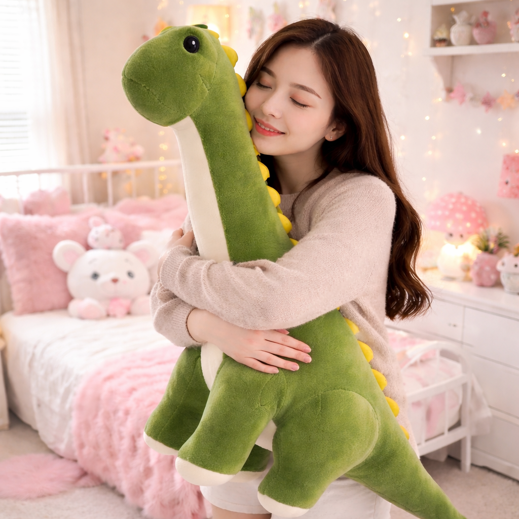 Little Long Neck Dino Plushie Cute Diplodocus Dinosaur Toy