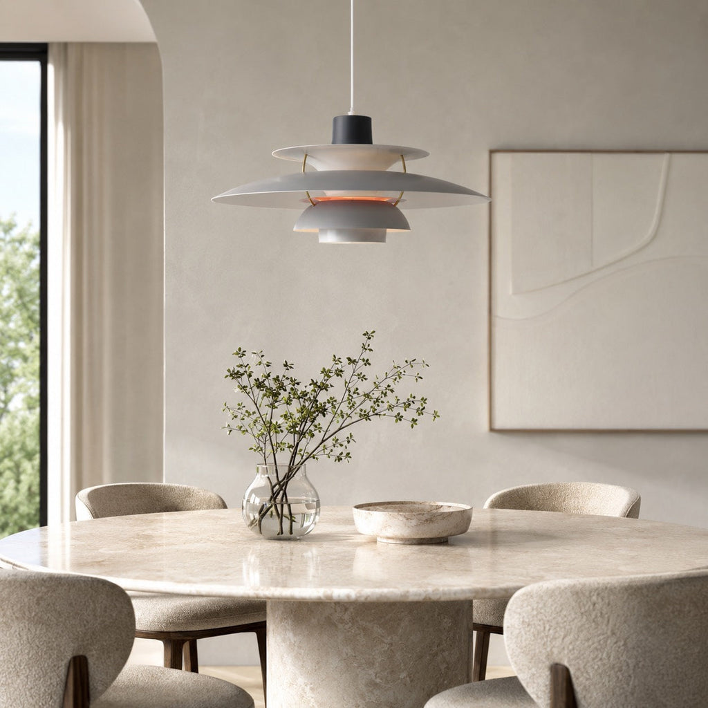 Moderne Pendelleuchte aus Metall, LED-Leuchte mit 1 Lampe, 110V–240V | ribuella