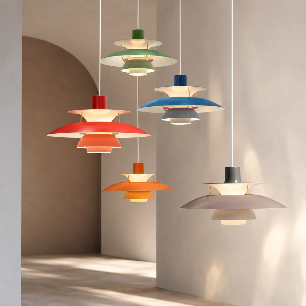 Moderne Pendelleuchte aus Metall, LED-Leuchte mit 1 Lampe, 110V–240V | ribuella