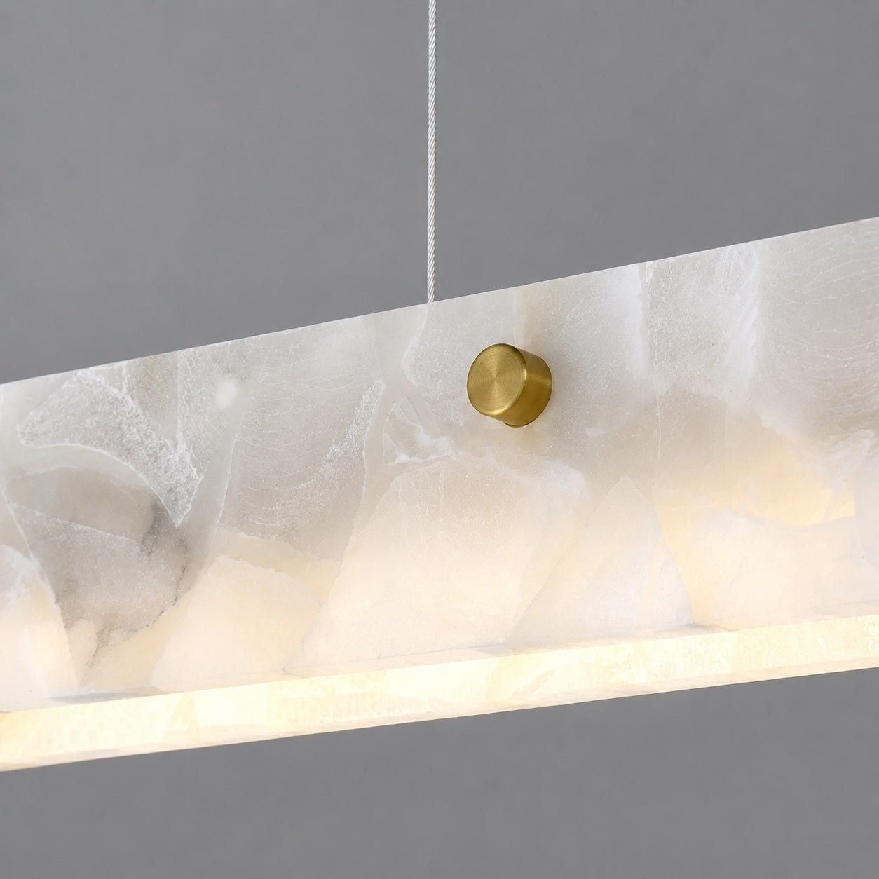 Moderne Pendelleuchte mit verstellbarer Aufhängung, Marmor und Stahl, LED-Beleuchtung für Esszimmer und Küche | ribuella
