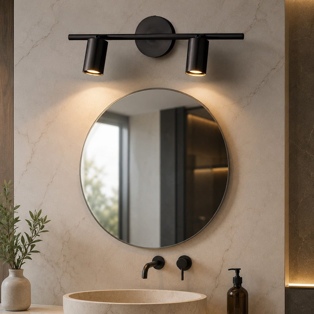 Modern Rotatable Spotlight Wall Light Adjustable Brass Sconce with 350° Head Rotation | ribuella