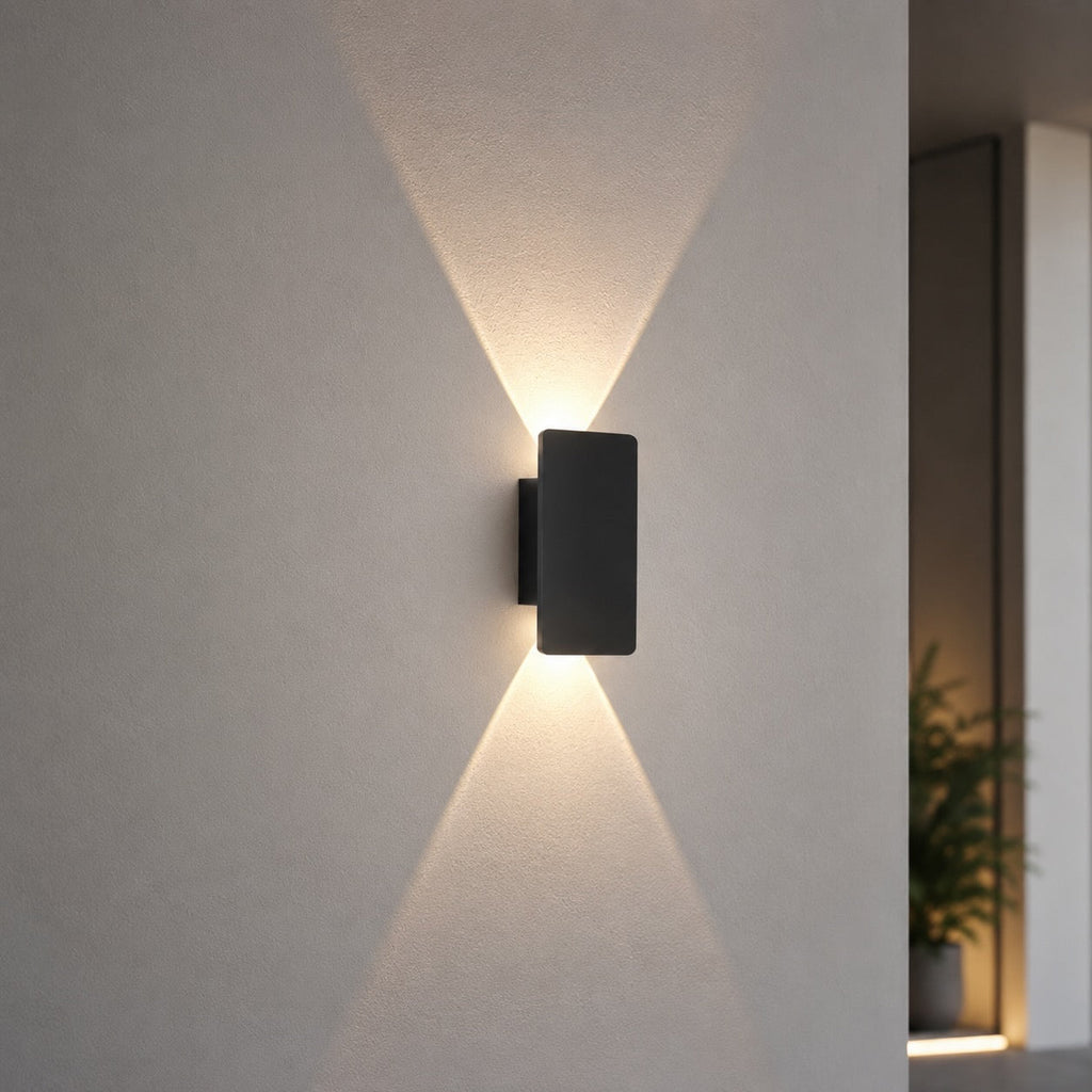 Modern Outdoor Wall Light Wall Mounted Aluminum 18W LED Weather Resistant for Gardens and Porches | ribuella