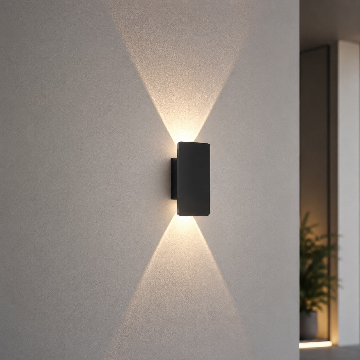Modern Outdoor Wall Light Wall Mounted Aluminum 18W LED Weather Resistant for Gardens and Porches | ribuella