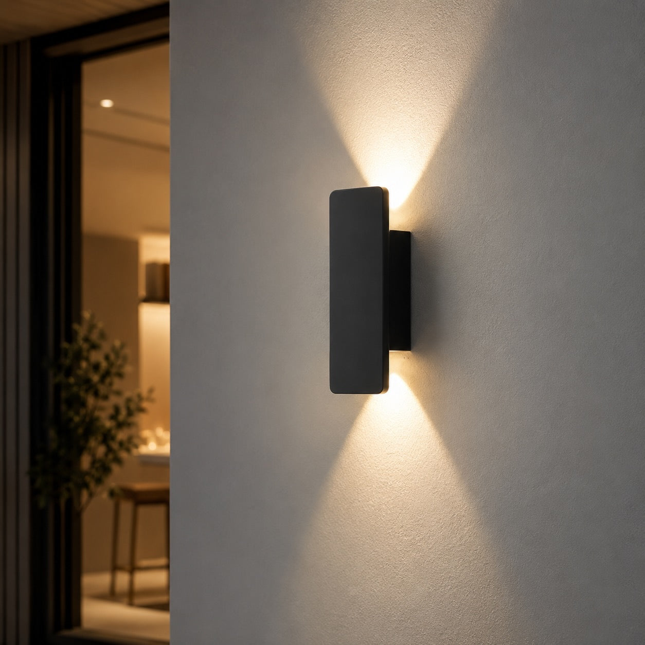 Modern Outdoor Wall Light Wall Mounted Aluminum 18W LED Weather Resistant for Gardens and Porches | ribuella