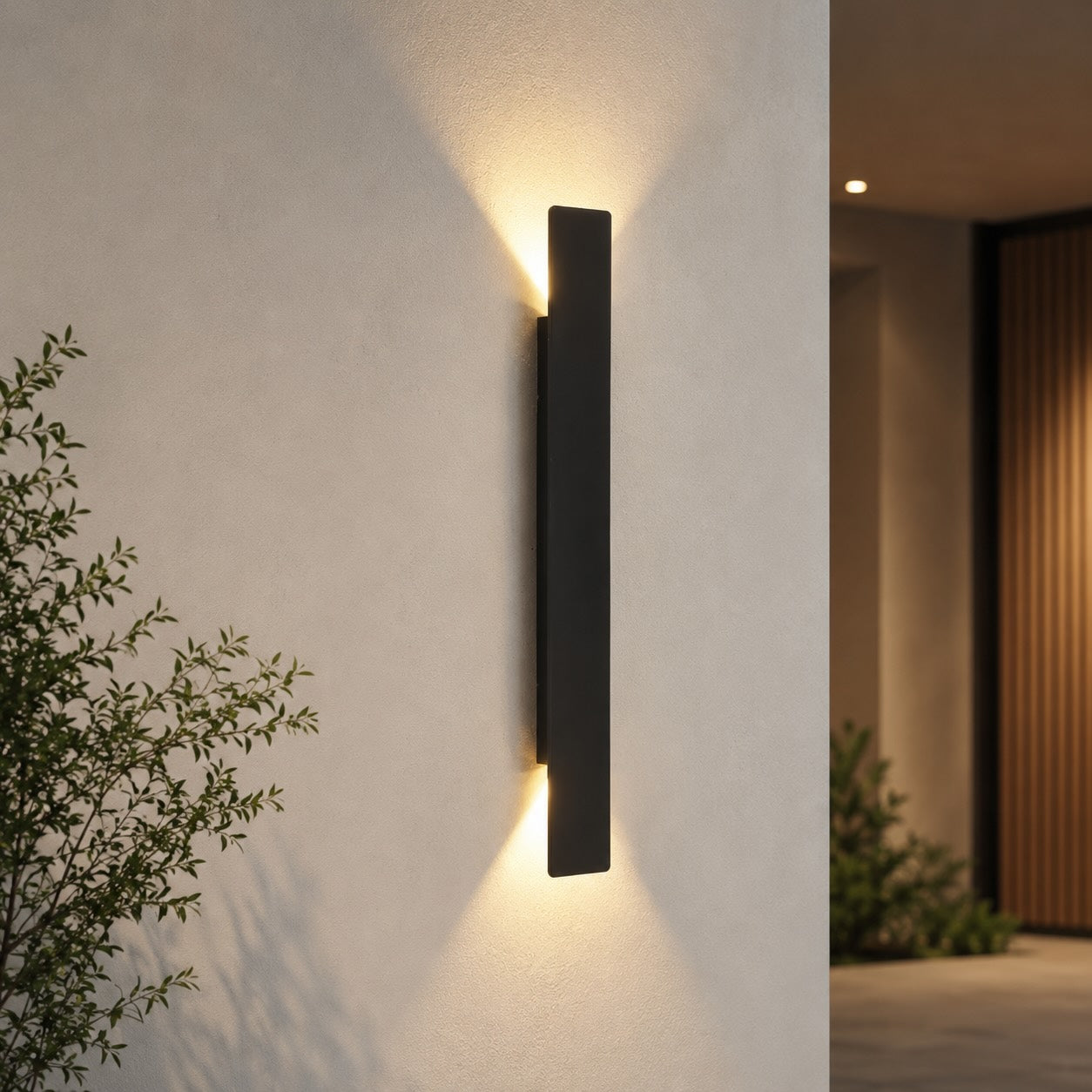 Modern Outdoor Wall Light Wall Mounted Aluminum 18W LED Weather Resistant for Gardens and Porches | ribuella