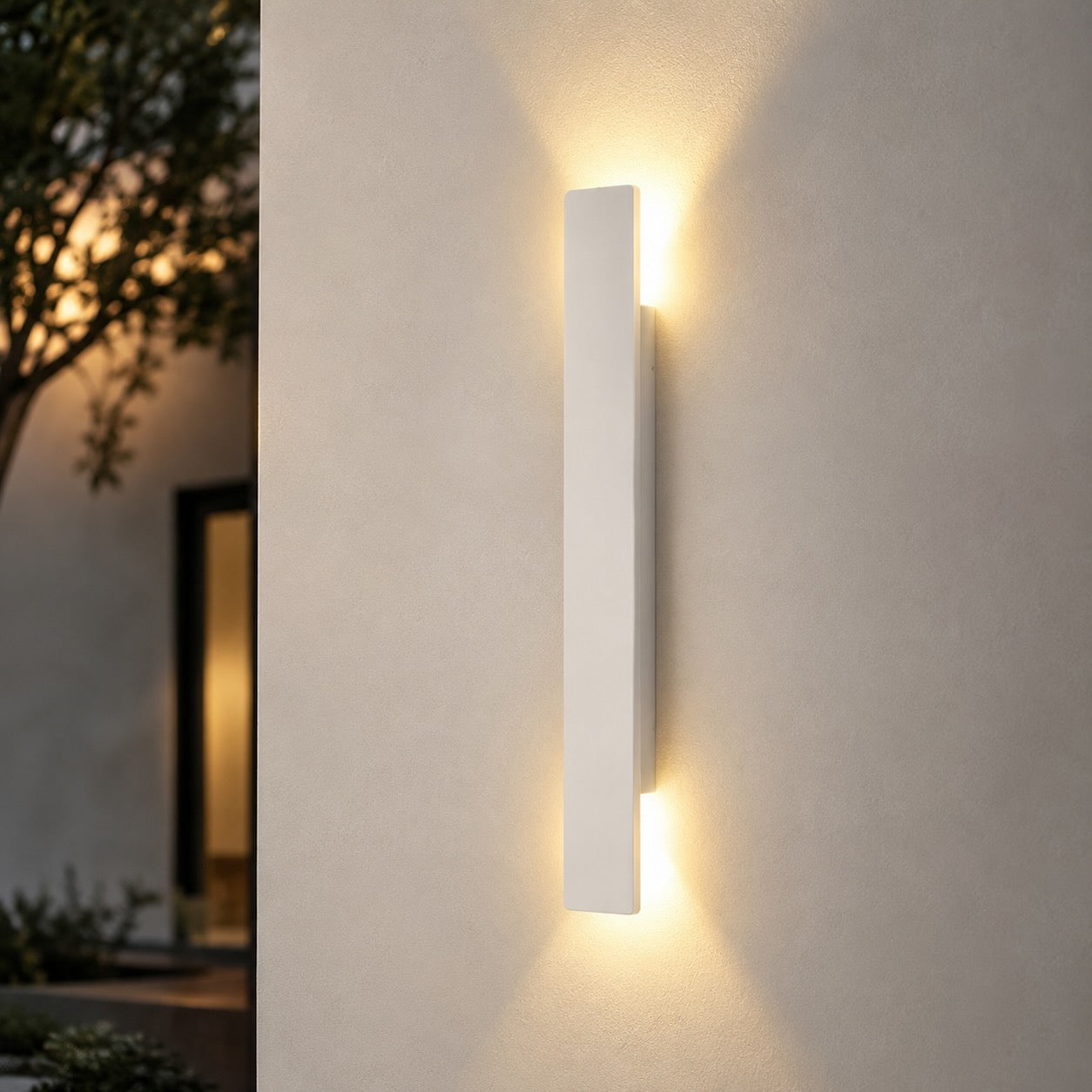 Modern Outdoor Wall Light Wall Mounted Aluminum 18W LED Weather Resistant for Gardens and Porches | ribuella