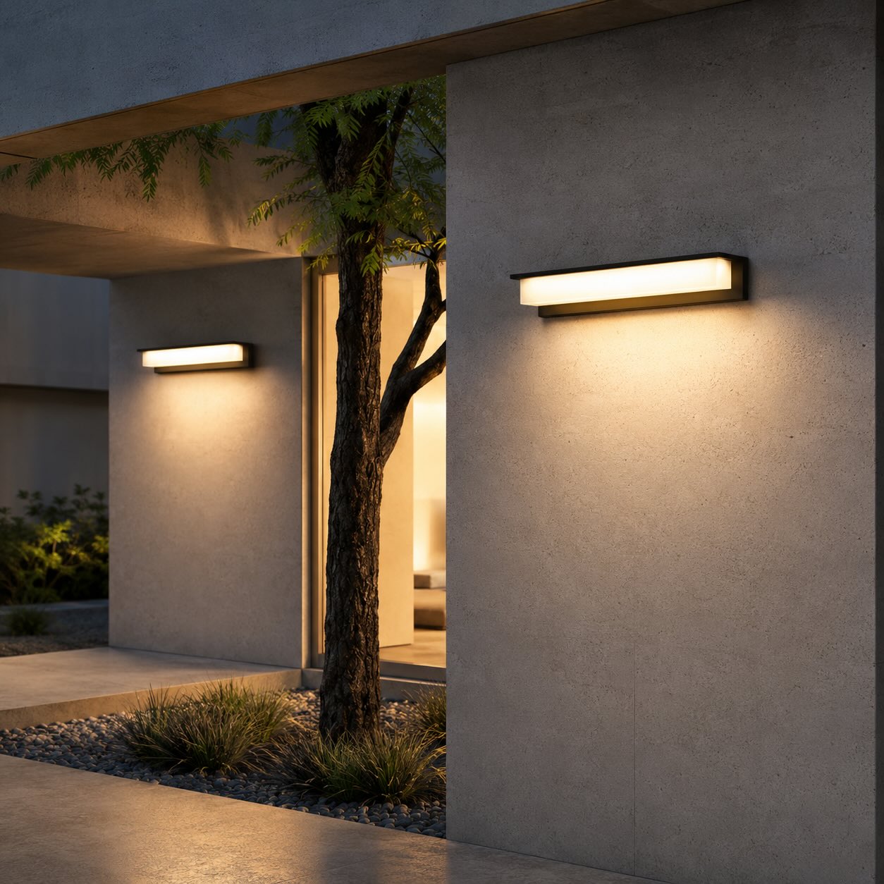 Modern Solar Outdoor Wall Lamp Weatherproof Metal Acrylic Adjustable LED Light | ribuella