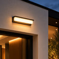 Modern Solar Outdoor Wall Lamp Weatherproof Metal Acrylic Adjustable LED Light | ribuella