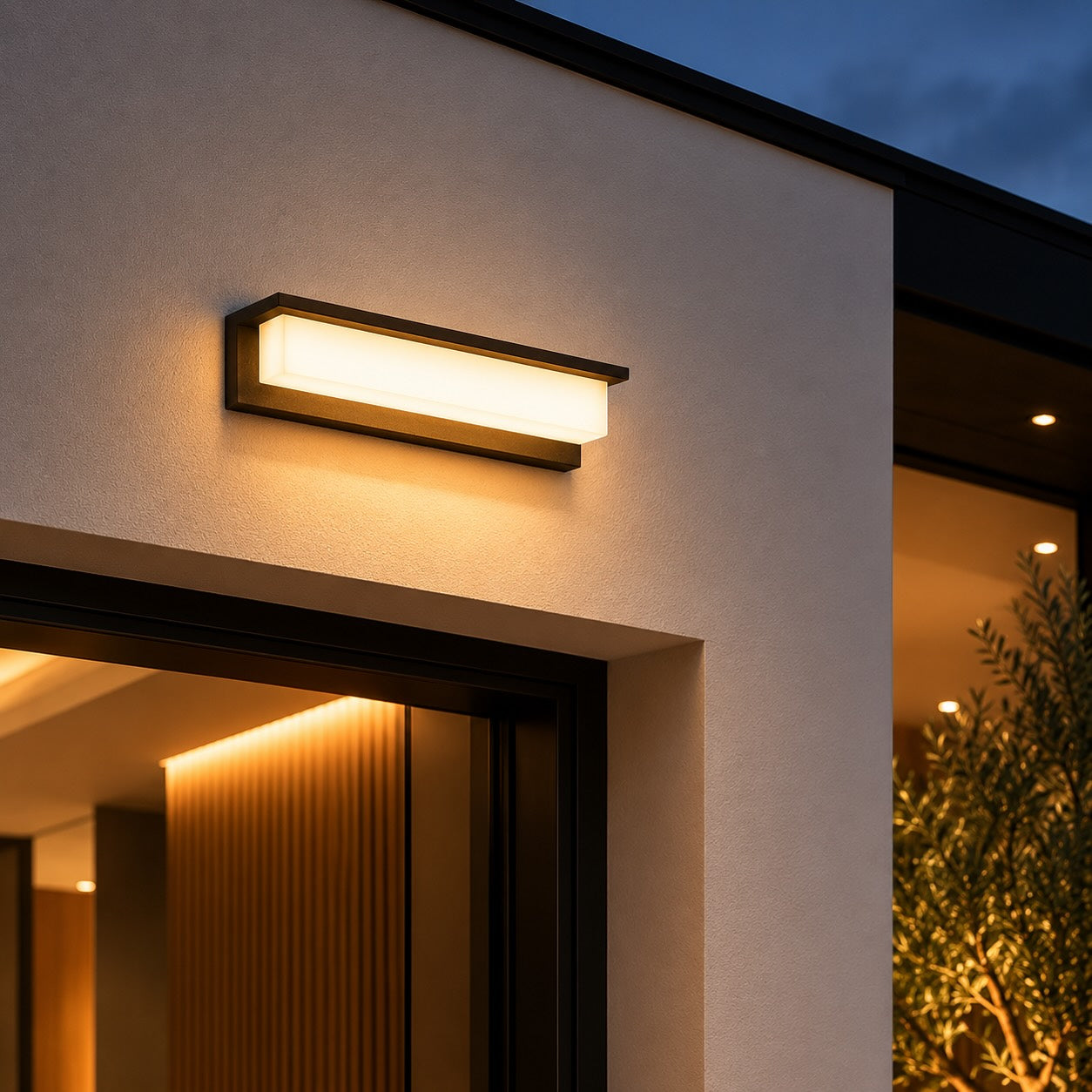 Modern Solar Outdoor Wall Lamp Weatherproof Metal Acrylic Adjustable LED Light | ribuella