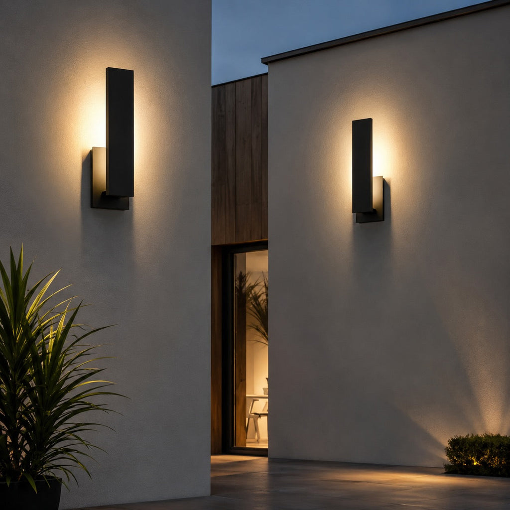 Modern Outdoor Wall Light Wall Mounted Weatherproof Aluminum LED Adjustable Design | ribuella