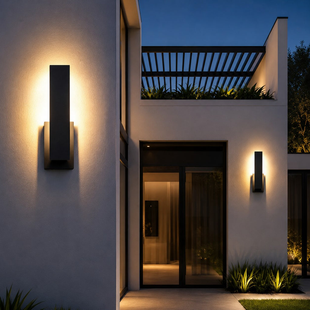 Modern Outdoor Wall Light Wall Mounted Weatherproof Aluminum LED Adjustable Design | ribuella