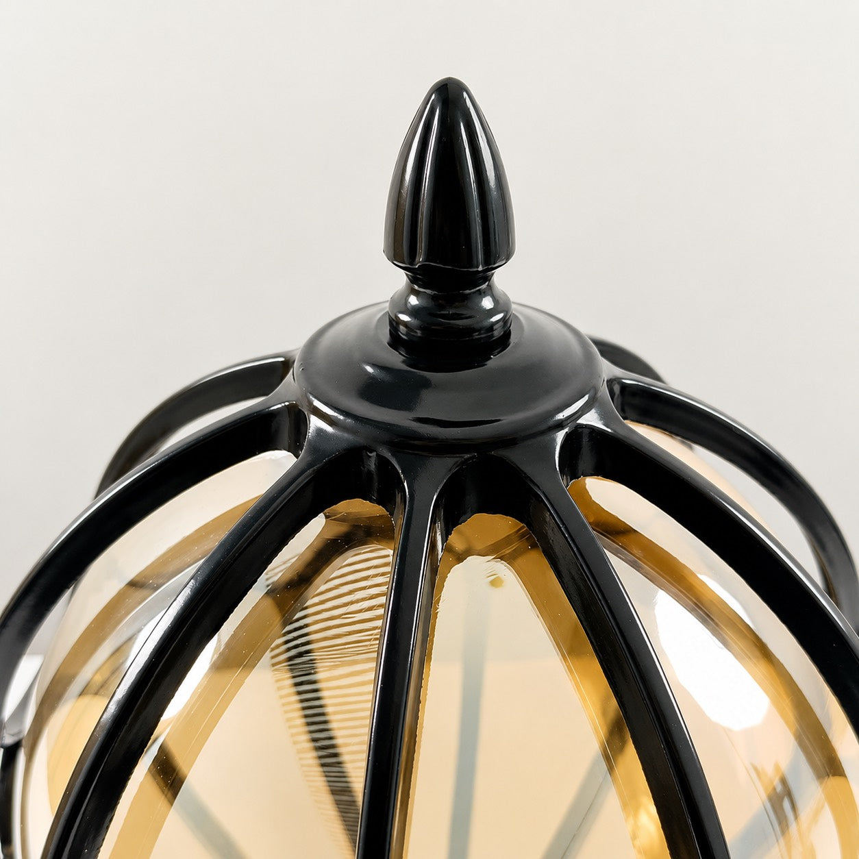 Modern Outdoor Wall Light Metal Base Glass Shade IP65 Rated | ribuella