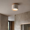 Modern Minimalist Round Ceiling Light Fixture Concrete LED GX53 Adjustable Color Temperature | ribuella