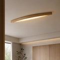 Modern Minimalist Ceiling Light Long Strip Diamond Shape Wood LED Adjustable Color Temperature | ribuella