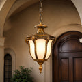 Vintage Outdoor Pendant Light Fixture Hanging Waterproof Aluminum Glass LED 5W 485lm | ribuella
