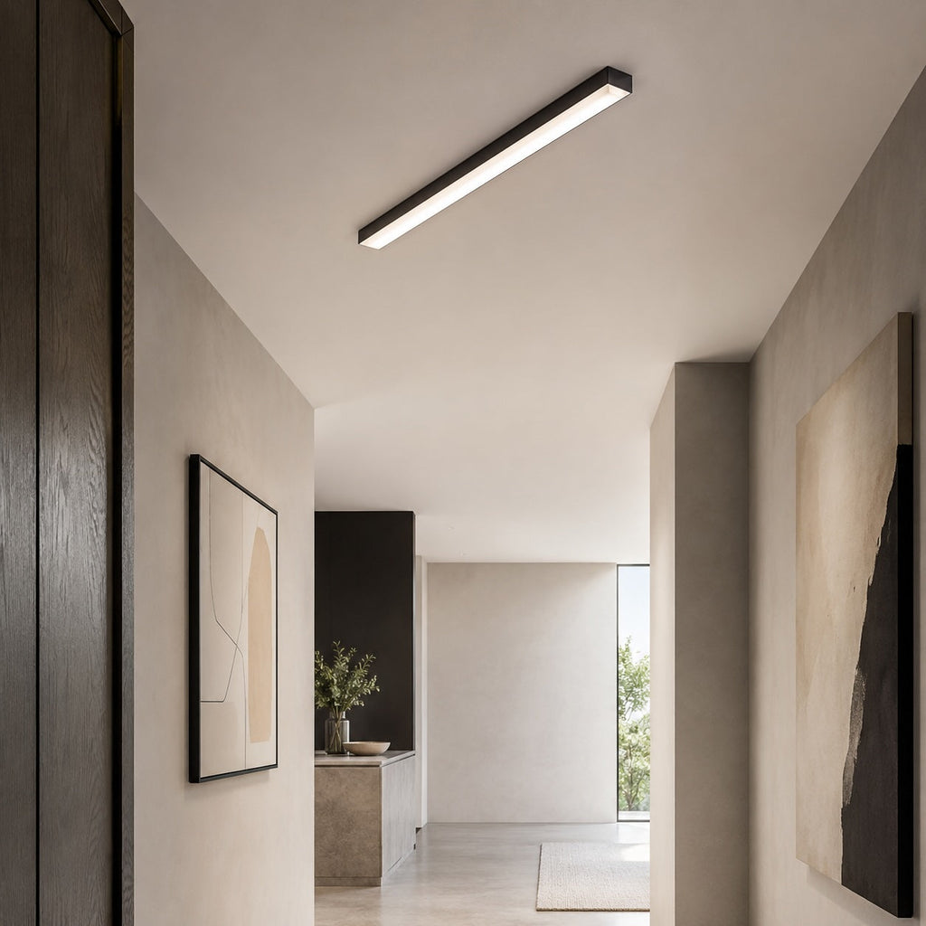 Modern Minimalist Ceiling Light Flush Mount LED Dimmable Aluminum Indoor Lighting | ribuella