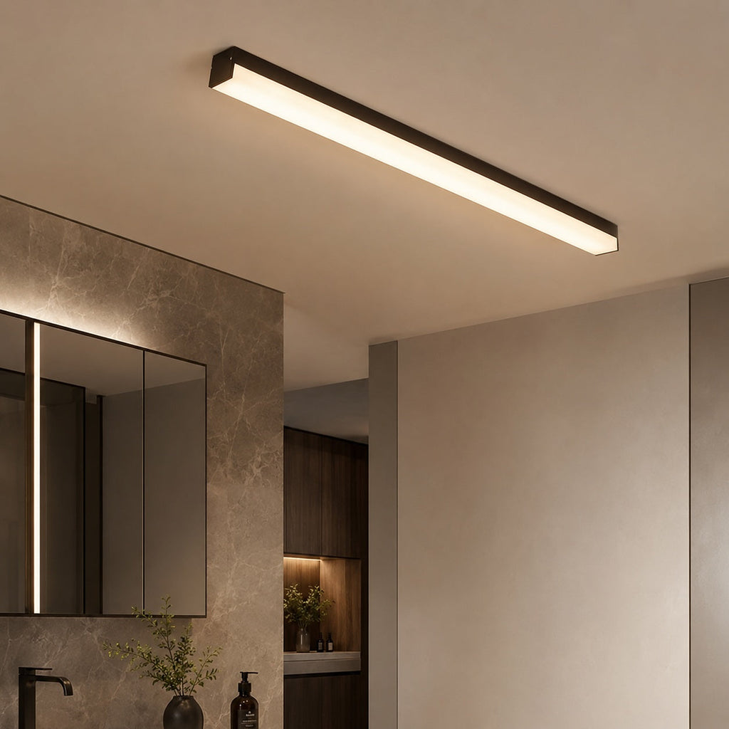 Modern Minimalist Ceiling Light Flush Mount LED Dimmable Aluminum Indoor Lighting | ribuella