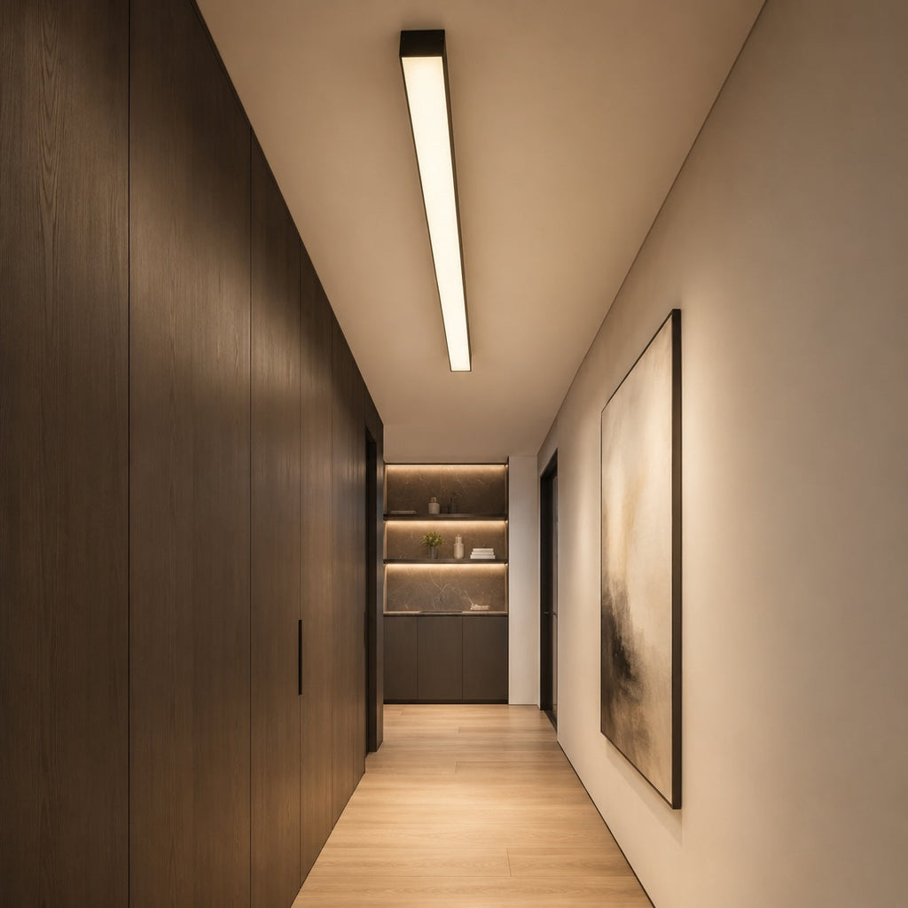 Modern Minimalist Ceiling Light Flush Mount LED Dimmable Aluminum Indoor Lighting | ribuella