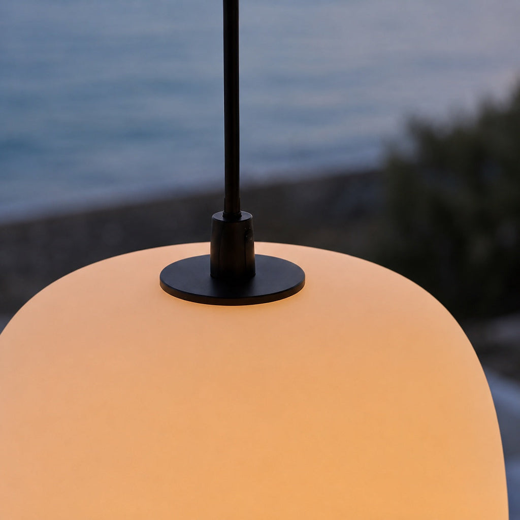 Modern Outdoor Pendant Light Fixture Hanging Aluminum LED Waterproof for Exterior Use | ribuella