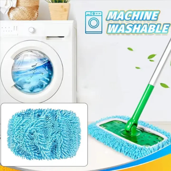 Set of 6 Floor Mop Cleaning Pads in Chenille Material | ribuella