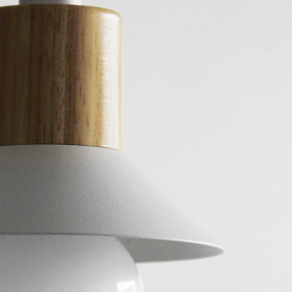 Stylish Adjustable Pendant Light with Wooden Accent | ribuella