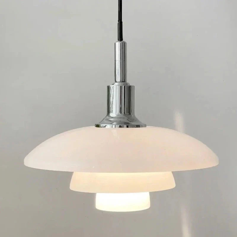 Candeeiro suspenso contemporâneo ajustável NovaLume em cromado, 30 cm