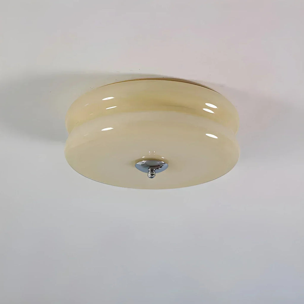 Plafonnier de chambre vintage Art déco géométrique